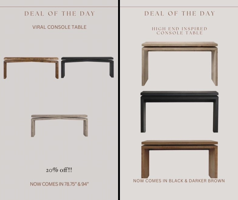 The highly rated Matthes console table (exact one that’s sold on designer sites) is on sale for way day & the look for less option is on sale too for the first time in months🚨🚨🚨 



#LTKStyleTip #LTKSaleAlert #LTKHome