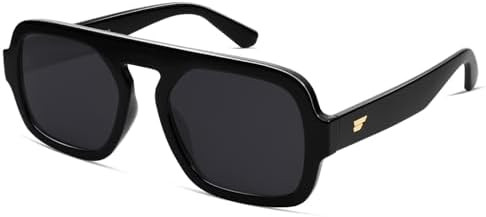 VANLINKER Oversized Retro Square Aviator Sunglasses for Women Men 70s Vintage Style Trendy Big Fl... | Amazon (US)