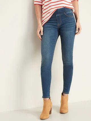 Mid-Rise Rockstar Super Skinny Jeggings for Women | Old Navy (US)