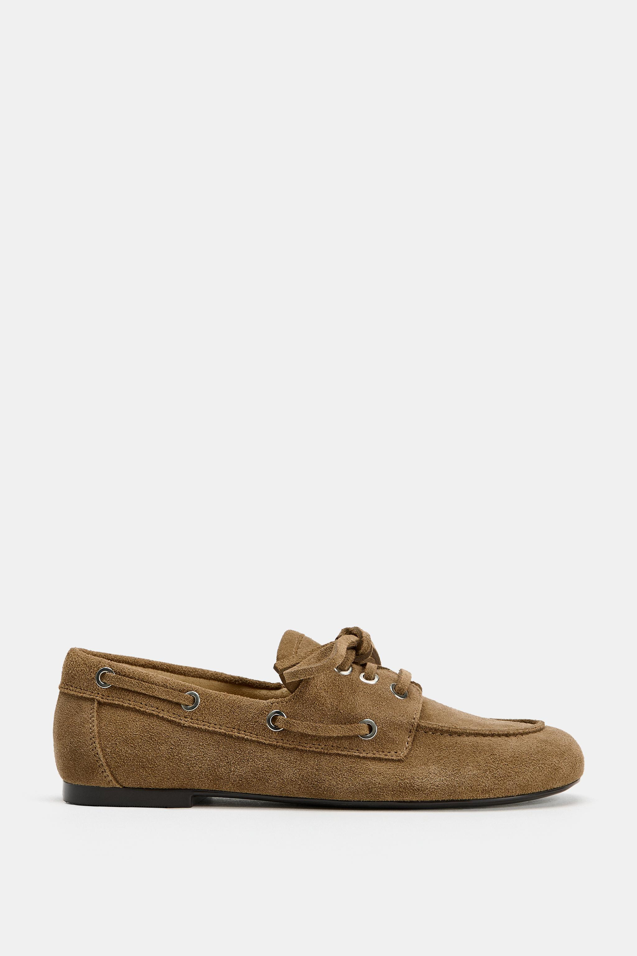 SUEDE NAUTICAL LOAFERS | Zara US