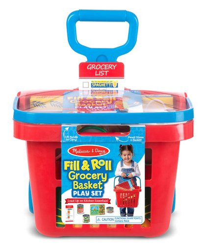 Rolling Grocery Basket Toy Set | Zulily