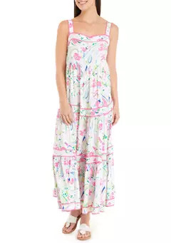 Crown & Ivy™ Women's Sleeveless Tiered Printed Dress | Belk