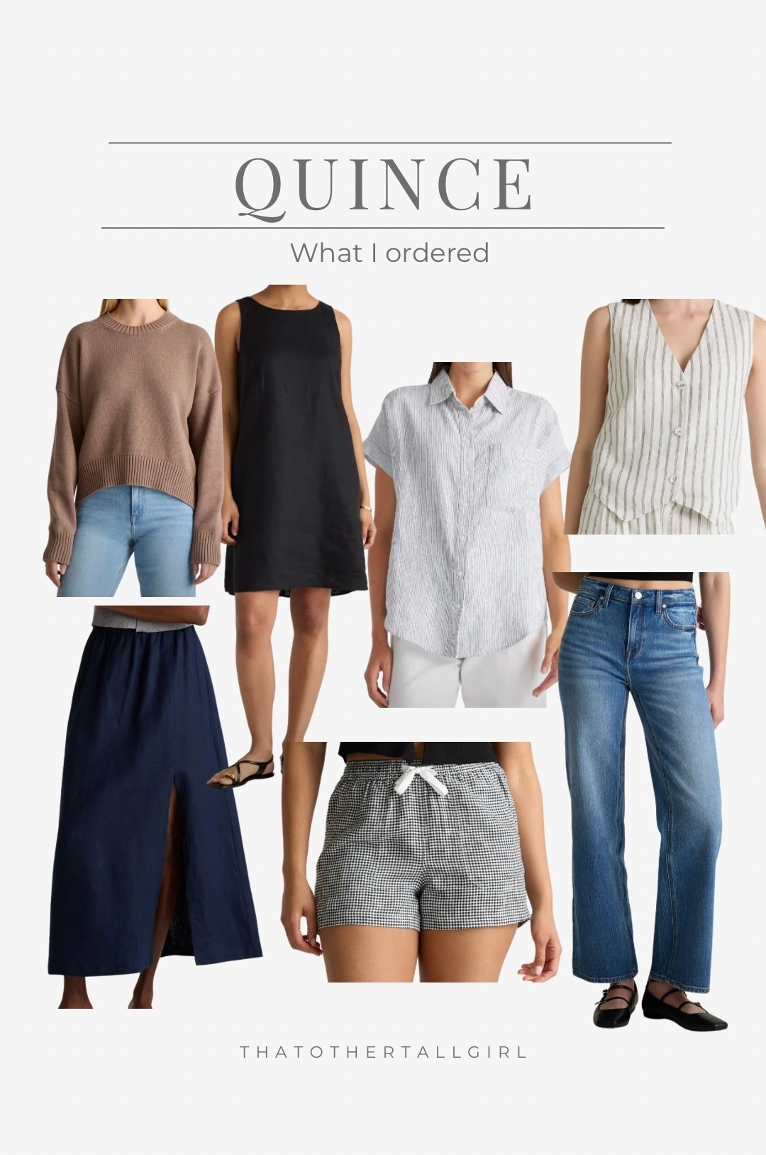 First time ordering from Quince, trying a little bit of everything 

#LTKMidsize #LTKOver40