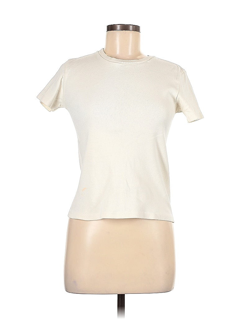Brandy Melville Short Sleeve T-Shirt: Ivory Tops - Size Small | ThredUp