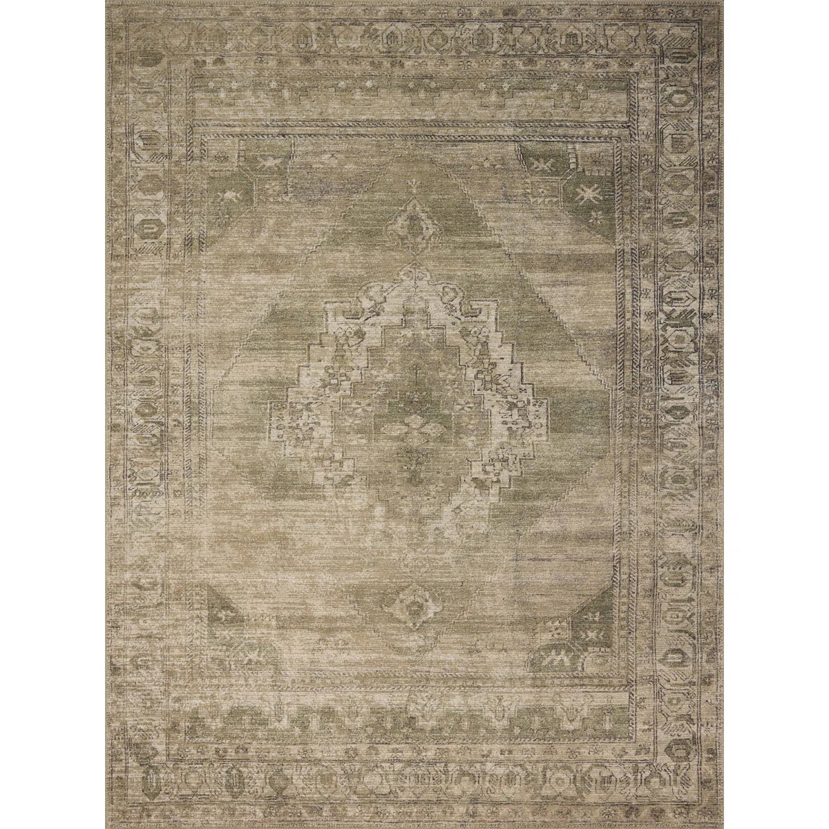 Amber Lewis x Loloi Cambria Sand / Olive Area Rug