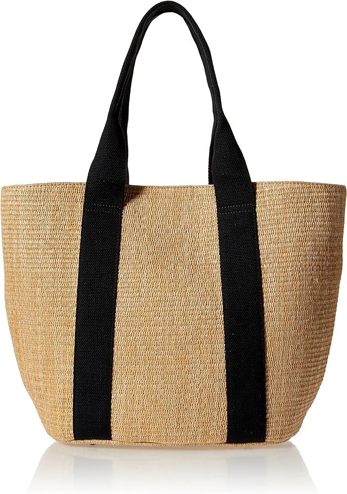  Tracy Large Canvas Detail Straw Tote | Amazon (US)