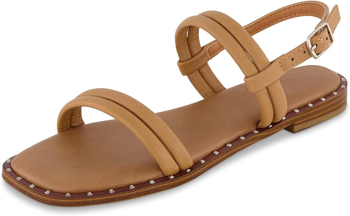 CUSHIONAIRE Women's Virgo flat sandal +Memory Foam | Amazon (US)