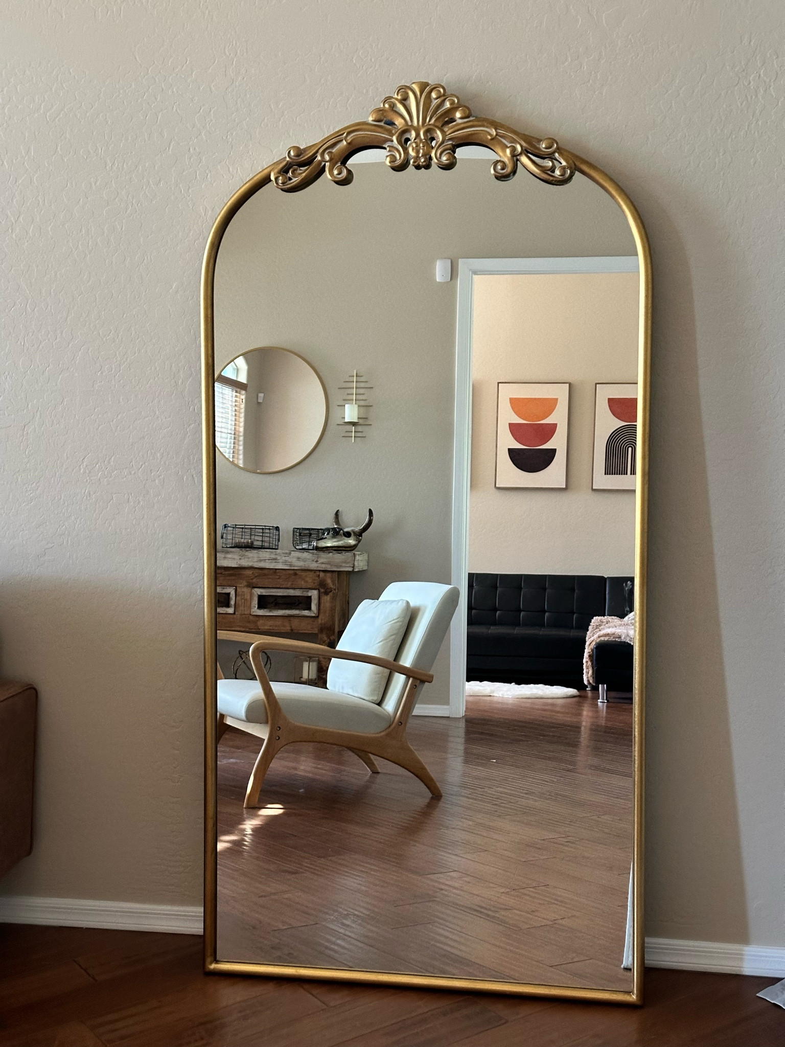 Wall Mirror. Vintage Mirror. Gold Mirror. Anthropologie Dupe. Wedding Mirror. Stand Alone Mirror. Sam’s Club  

#LTKwedding #LTKhome