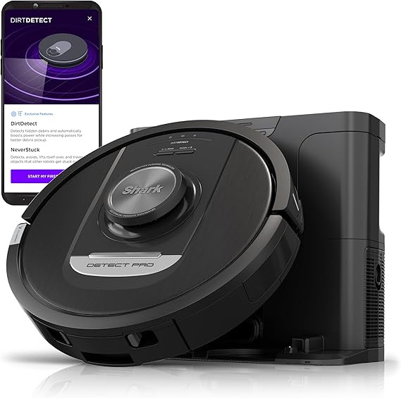 Shark Detect Pro Self-Empty Robot Vacuum with NeverStuck Technology, Auto Deep-Clean Carpets & Ha... | Amazon (US)