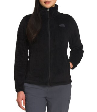 Osito Silken Raschel Fleece Stand Collar Long Sleeve Zip Front Jacket | Dillard's