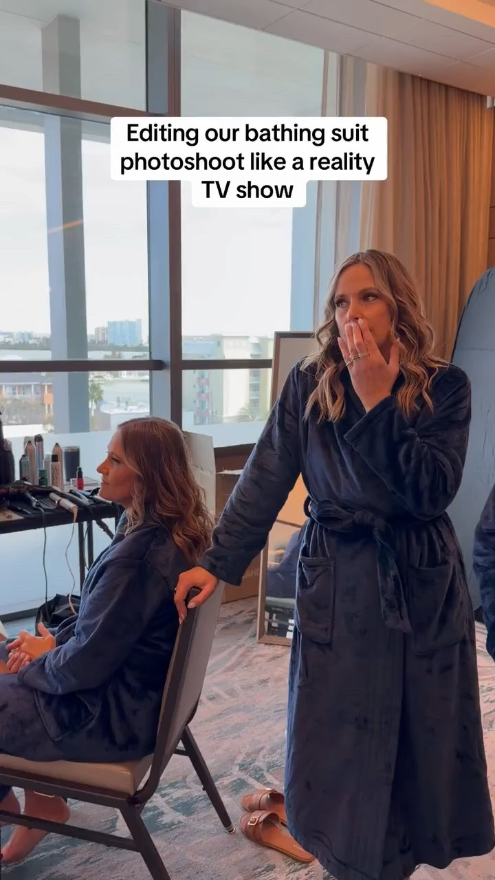 POV: You gave identical twins, their daughters, a swim collection, a camera, 53-degree temperatures, and 50 mph winds, and somehow it turned into a reality show. Between the outfit changes, wind-blown hair, unsolicited opinions, daughter eye rolls, and sibling competition, editing our T and T x Lands’ End collection like reality TV felt a little too accurate. The one thing we all agreed on is that these suits are flattering, comfortable, confidence-boosting, and made to look great on women in every season of life.

#LTKOver40 #LTKSwim #LTKMidsize
