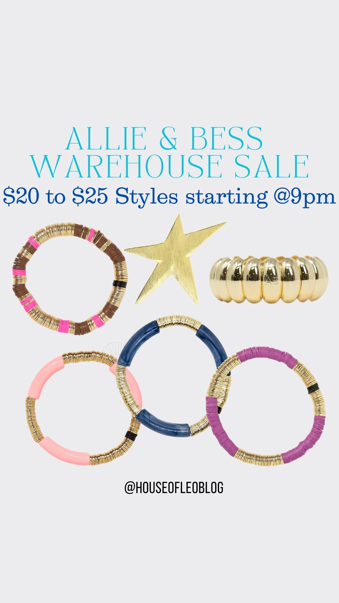 Warehouse sale begins at 9 PM est. Start filling your carts now and the sale price will drop in cart when the sale begins. Beaded bracelets.



#LTKSaleAlert