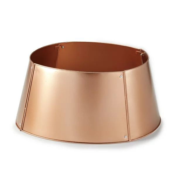 Copper Finish Tree Collar with Round Design for Christmas Tree Base - Walmart.com | Walmart (US)