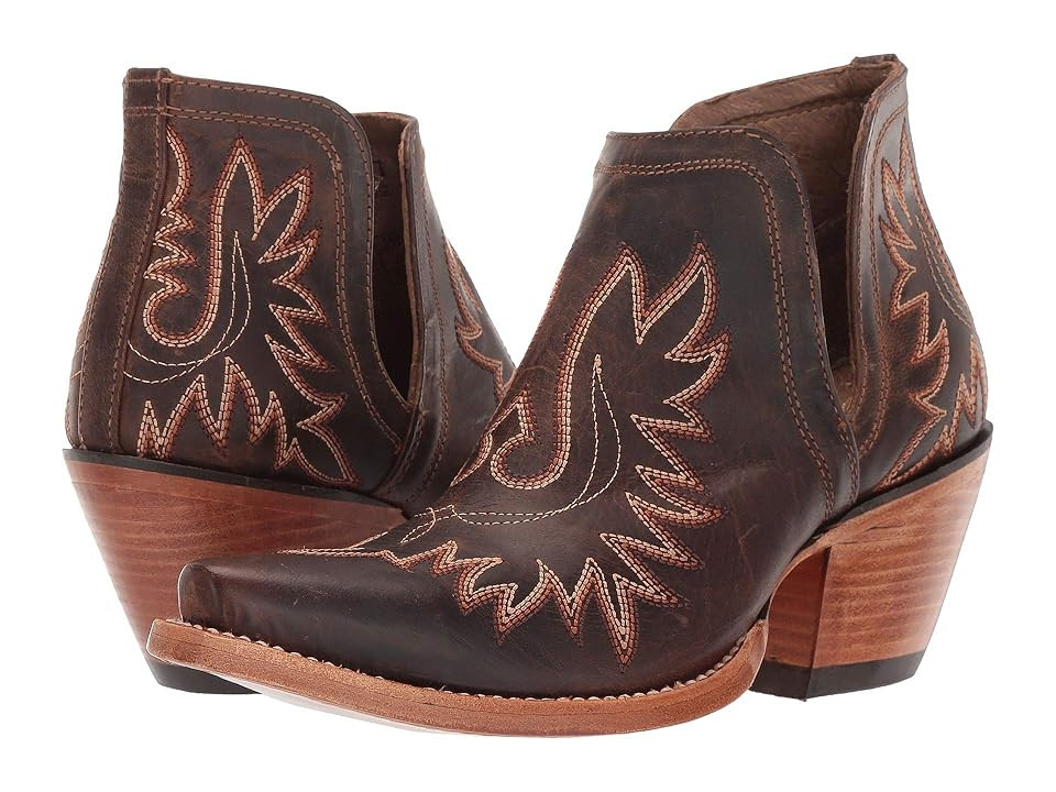 Ariat Dixon Cowboy Women's Boots Weathered Brown : 8.5 B - Medium, Leather | Zappos