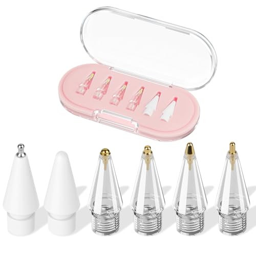 Replacement Tips for Apple Pencil Tip, Upgraded Apple Pen Tips for Apple Pencil Pro/ 2nd Gen/ 1st Gen/USB C, iPad Pen Tips with Storage Case, iPencil Nib Set, IPad Pro Pencil Tip Set(Pink) | Amazon (US)