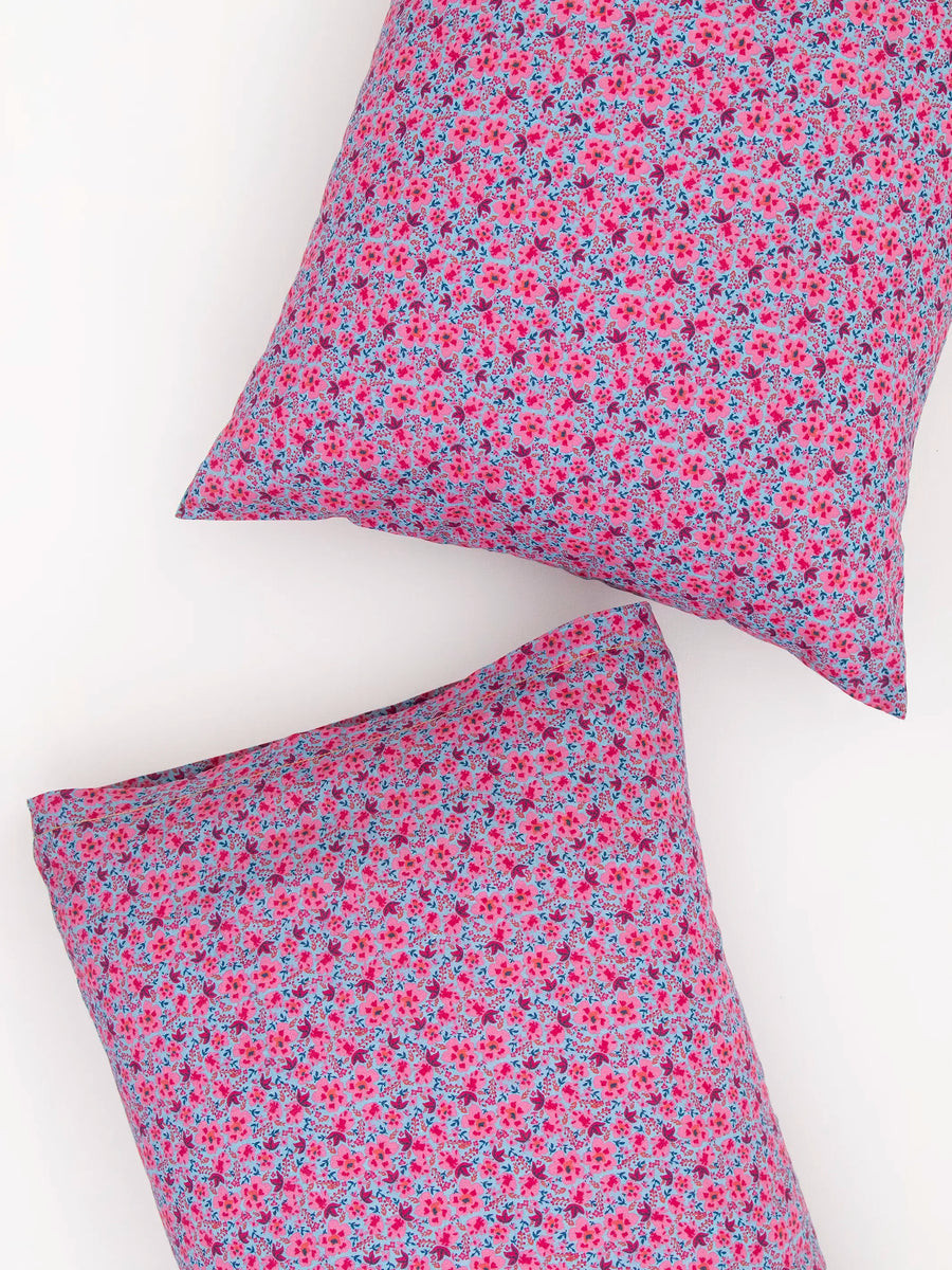 Mix & Match Soft Cotton Pillow Case - Blue Marlow | Natural Life