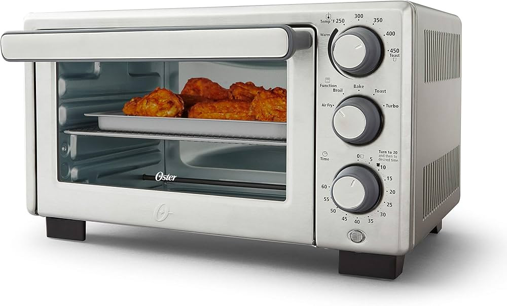 Oster Compact Countertop Oven With Air Fryer, Stainless Steel | Amazon (US)