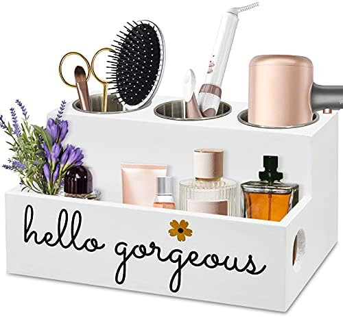 Unistyle Hello Gorgeous Hair Tool Organizer for Bathroom,Blow Dryer Holder Hair Tools Styling Sup... | Amazon (US)