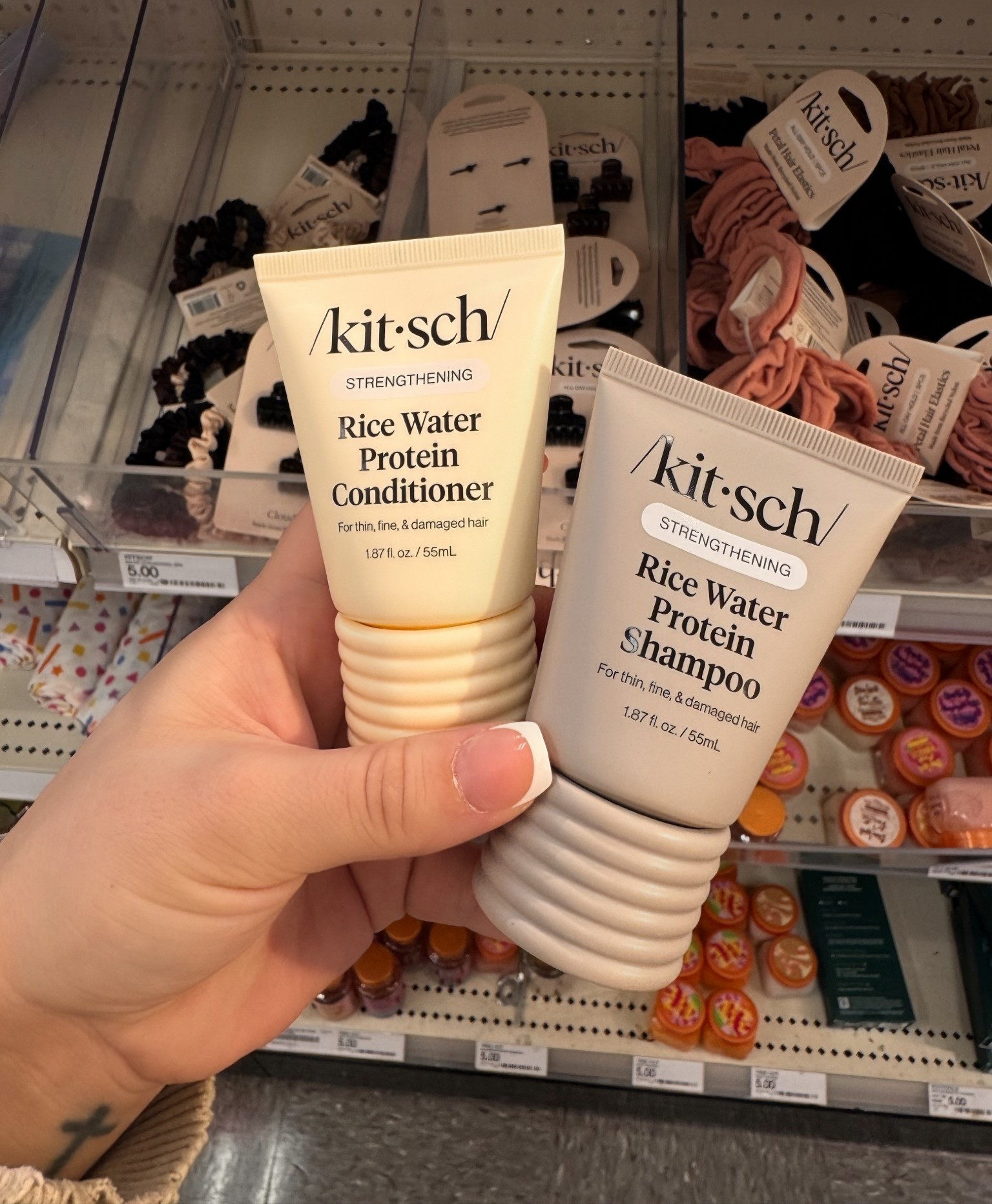 Bullseye traveling kitsch shampoo + conditioner for all styles of hair 

#LTKselfcare #LTKSaleAlert