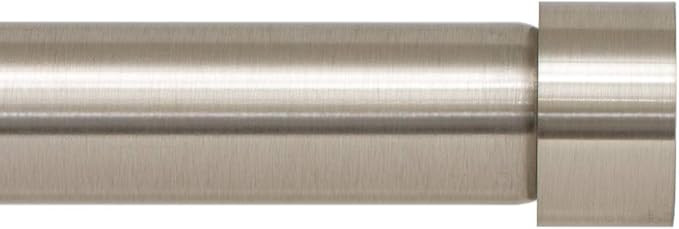 Ivilon Drapery Window Curtain Rod - End Cap Style Design 1 Inch Pole. 72 to 144 Inch Color Brushe... | Amazon (US)