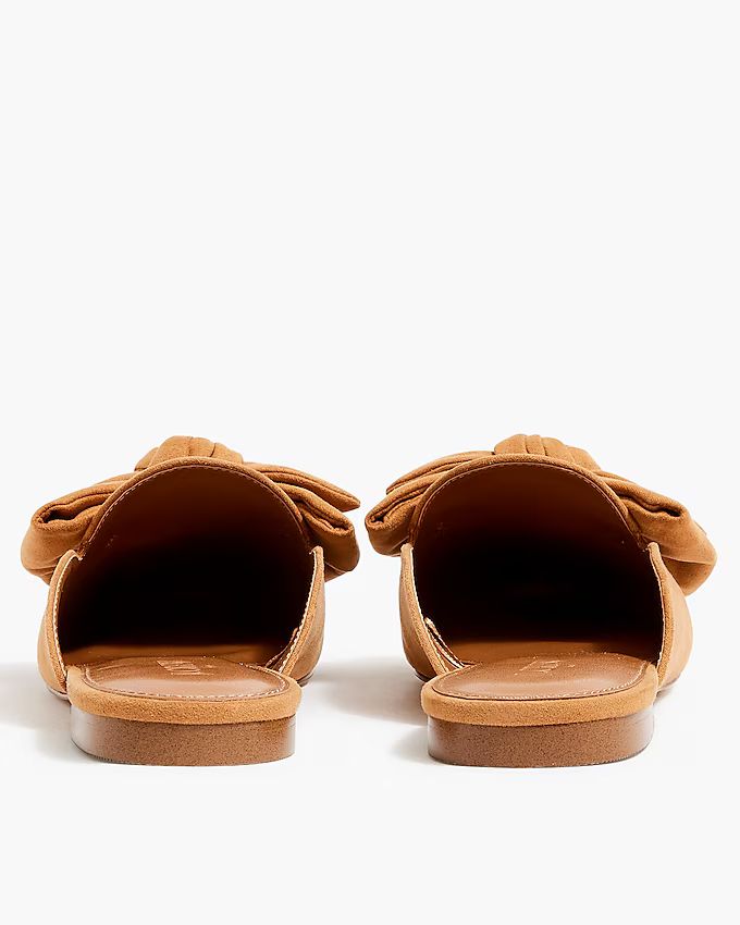 Sueded bow mules | J.Crew Factory