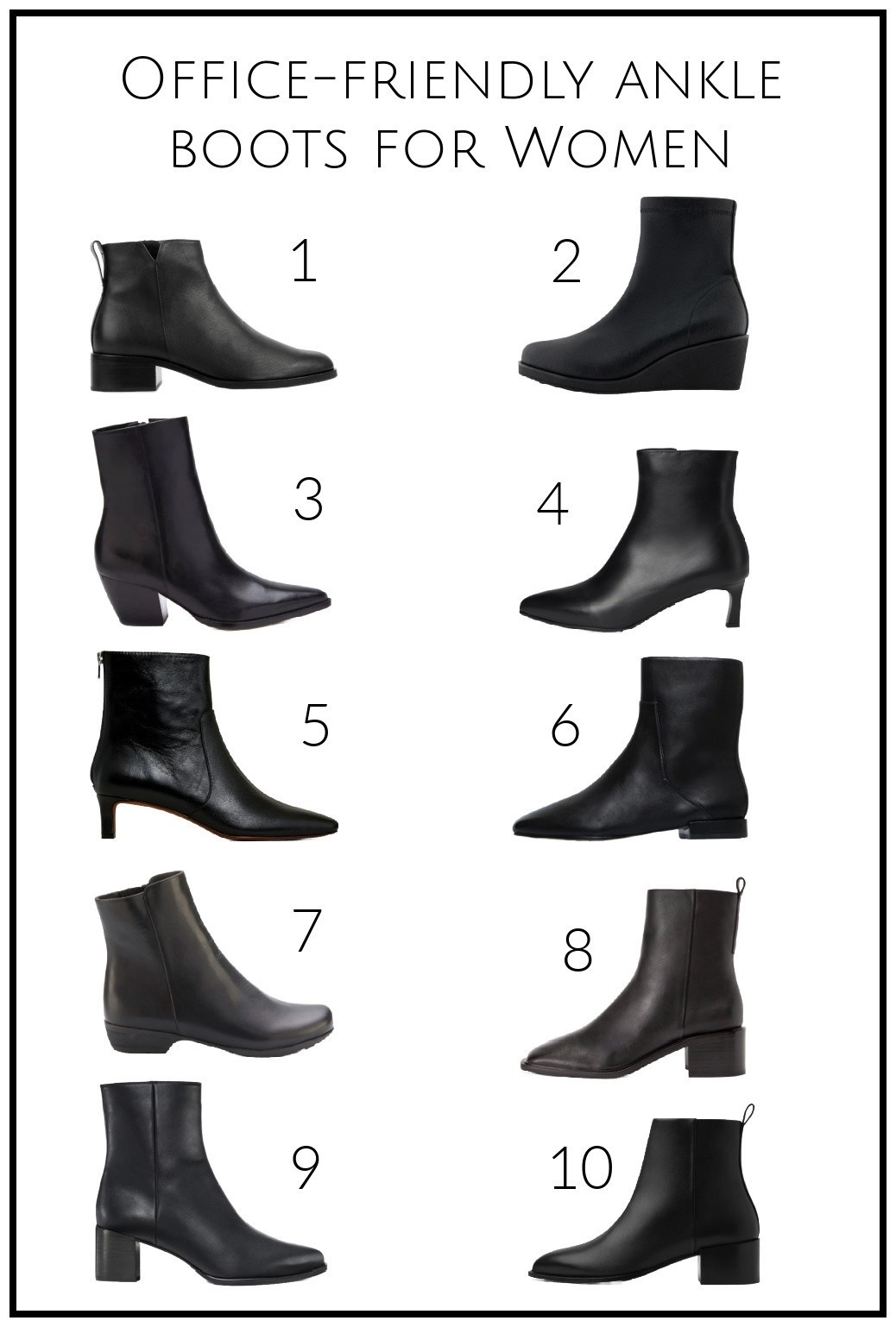 Office friendly ankle boots for women  

#LTKOver40 #LTKSeasonal #LTKShoeCrush