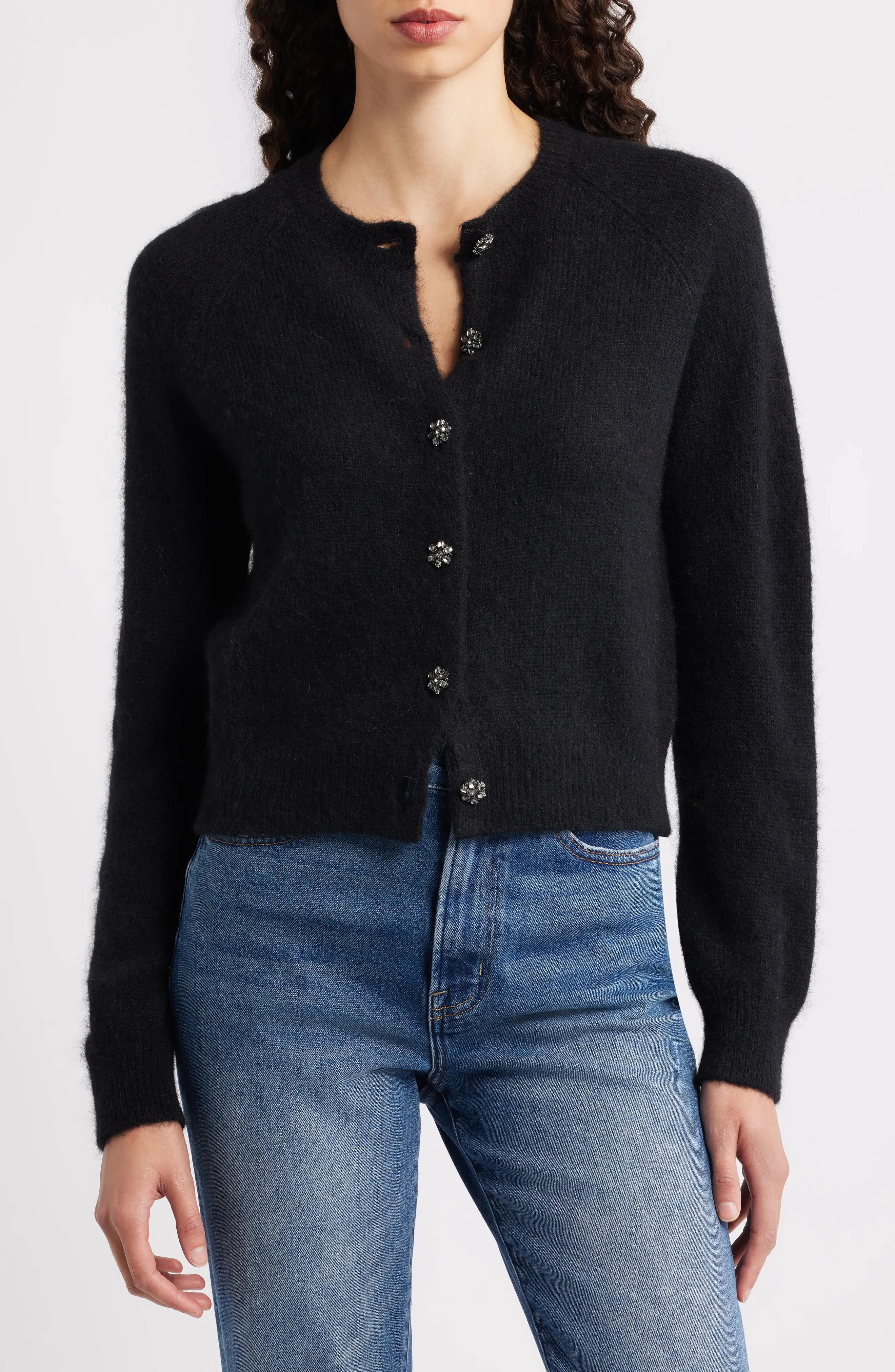 DÔEN Petra Alpaca & Merino Wool Blend Cardigan in Blue Dusk at Nordstrom, Size Small | Nordstrom