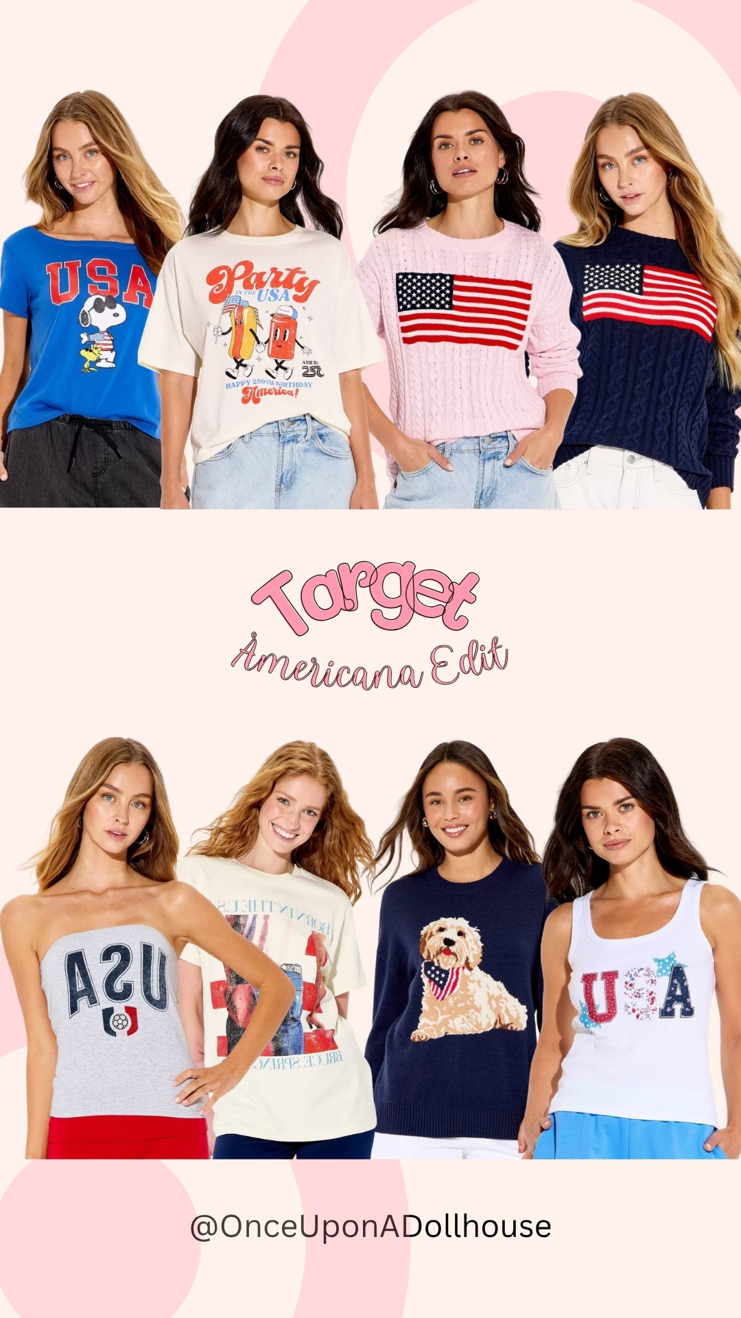 Target Americana Edit! 

Sweater, sweatshirt, t shirt, July 4th outfits, Red White and blue, patriotic finds 

#LTKSeasonal #LTKootd