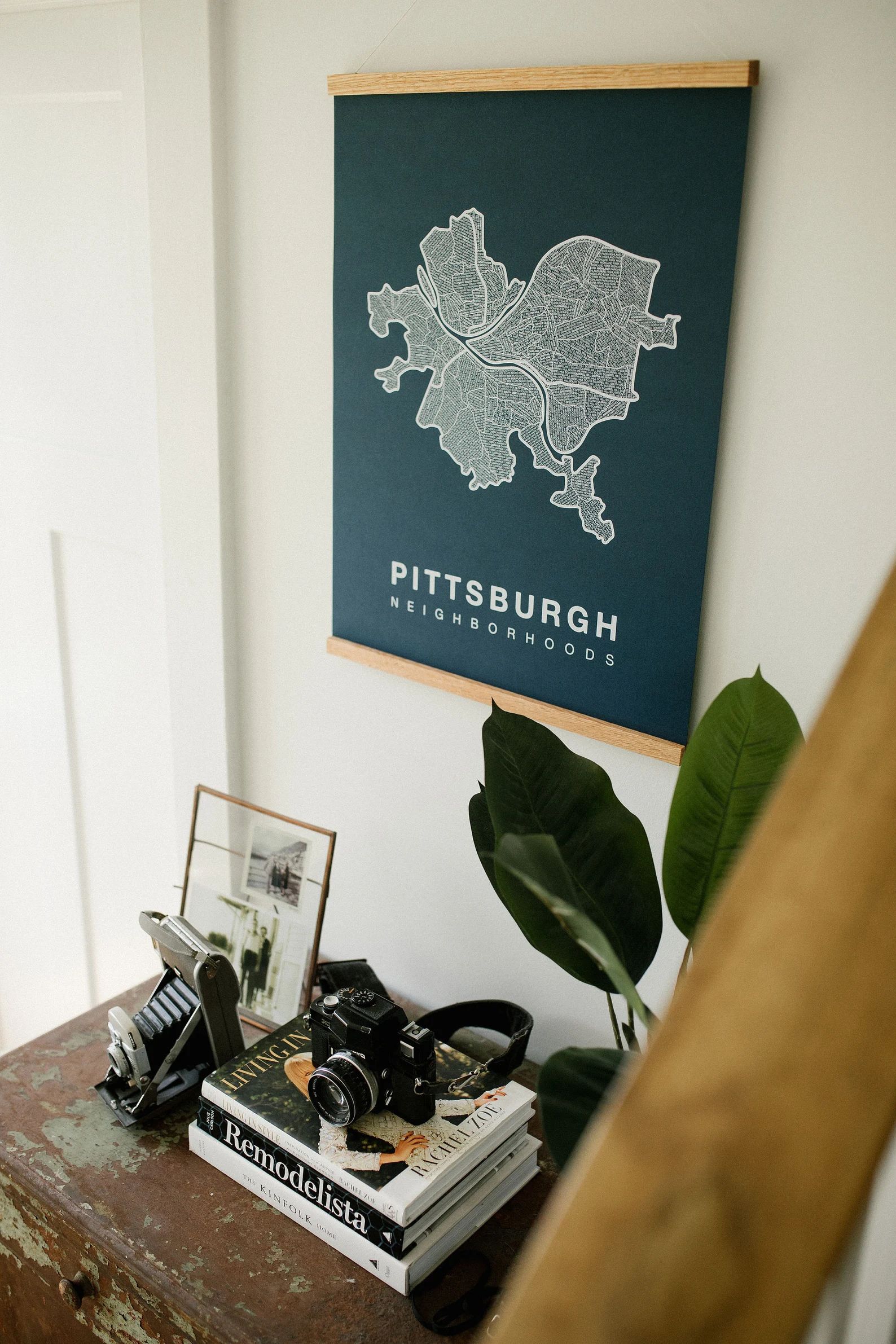 PITTSBURGH Neighborhood City Map Print, Handmade, Pittsburgh Map, Wall Art Decor, Moving Gift, Gi... | Etsy (US)