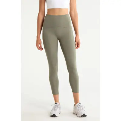 SPANX® Booty Boost Active High Waist 7/8 Leggings in Smoke at Nordstrom, Size Medium | Nordstrom