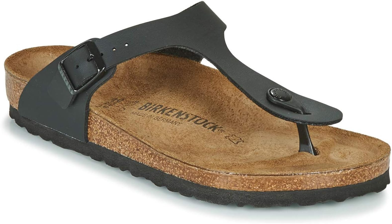 Birkenstock Women's Gizeh Black Birko Flor 40 R | Amazon (US)
