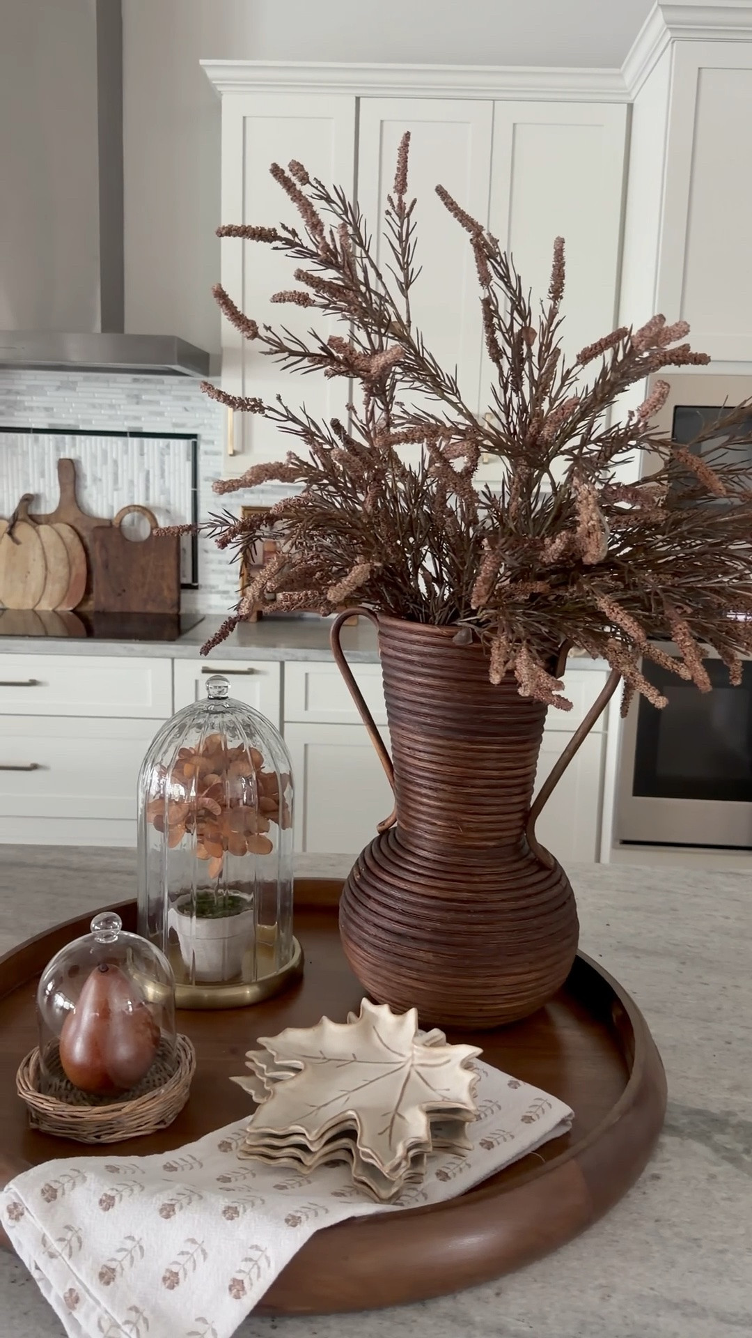 Tray Styling
Rattan vase, cliche, faux stems, round tray, transitional home, modern decor, amazon find, amazon home, target home decor, mcgee and co, studio mcgee, amazon must have, pottery. barn, Walmart finds, affordable decor, home styling, budget friendly, accessories, neutral decor, home finds, buy new arrival, coming soon, sale alert, high end look for less, Amazon favorites, Target finds, cozy, modern, earthy, transitional, luxe, romantic, home decor, budget friendly decor #target

#LTKSeasonal #LTKHome