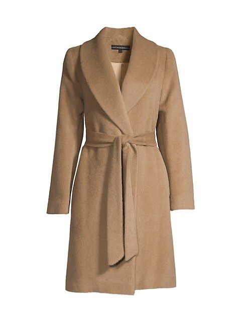 Belted Shawl Collar Wrap Coat | Saks Fifth Avenue
