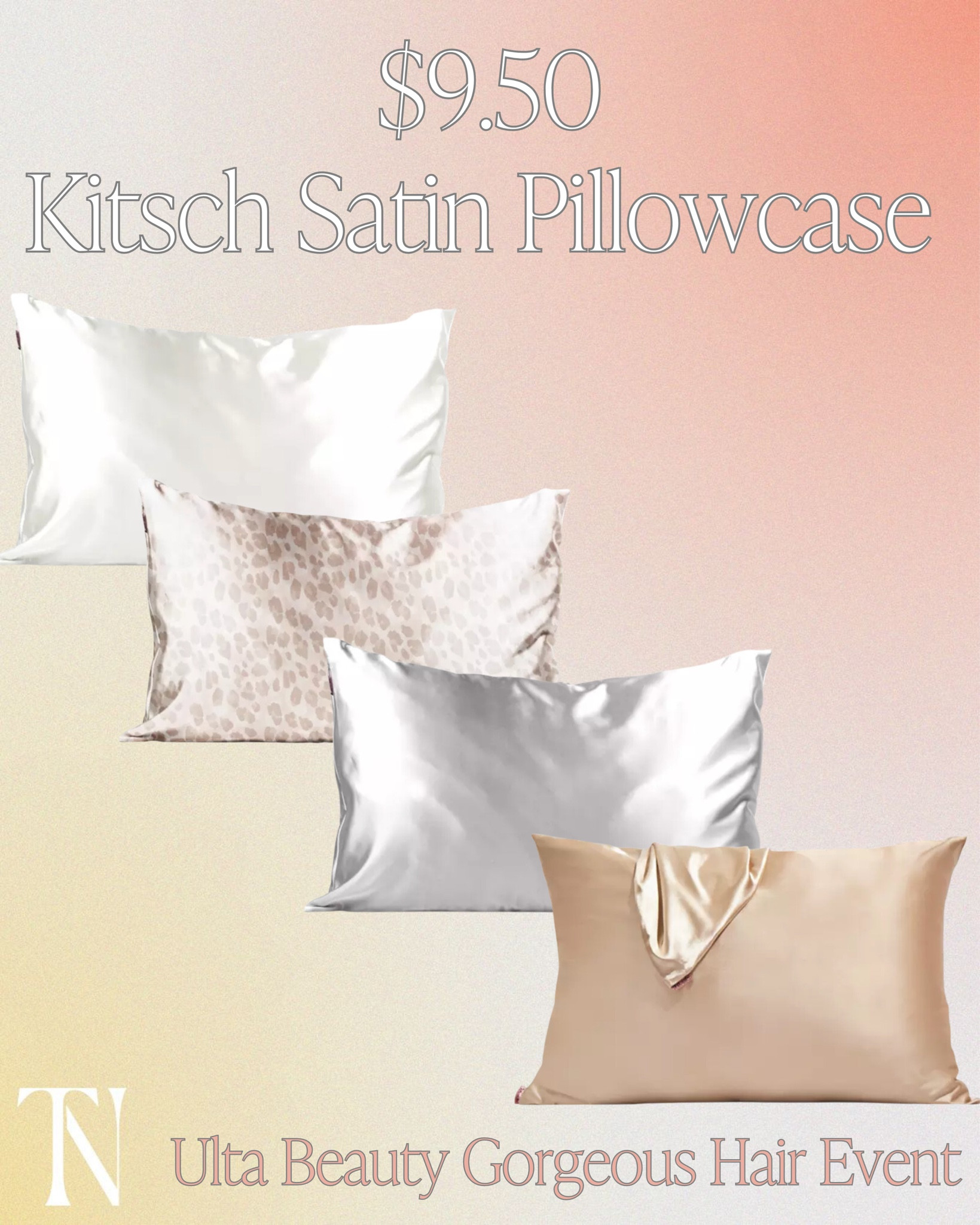 Get Kitsch Satin Pillowcases today for $9.50 regularly$19 during Ulta Beauty Gorgeous Hair Event. 
P.S. These pillowcases are great for your hair and skin! 

@ultabeauty #ultabeauty

#LTKfamily #LTKsalealert #LTKstyletip