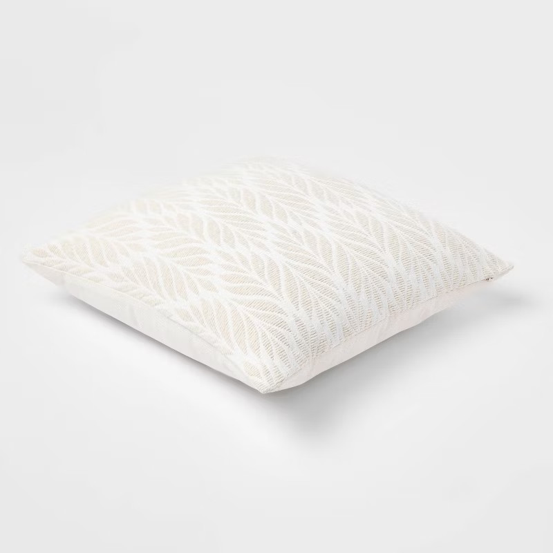 Woven Botanical Square Throw Pillow - Threshold™ | Target
