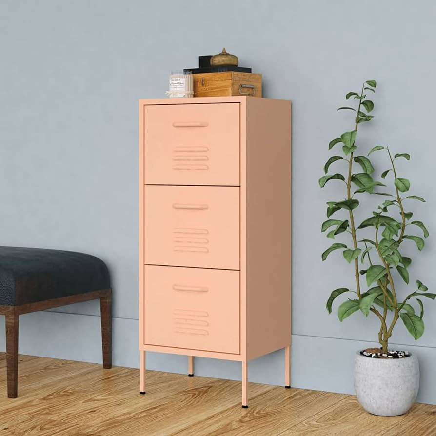 Rantry Storage Cabinet Pink 42.5x35x101.5 cm Steel Storage Cabinets & Lockers | Amazon (UK)