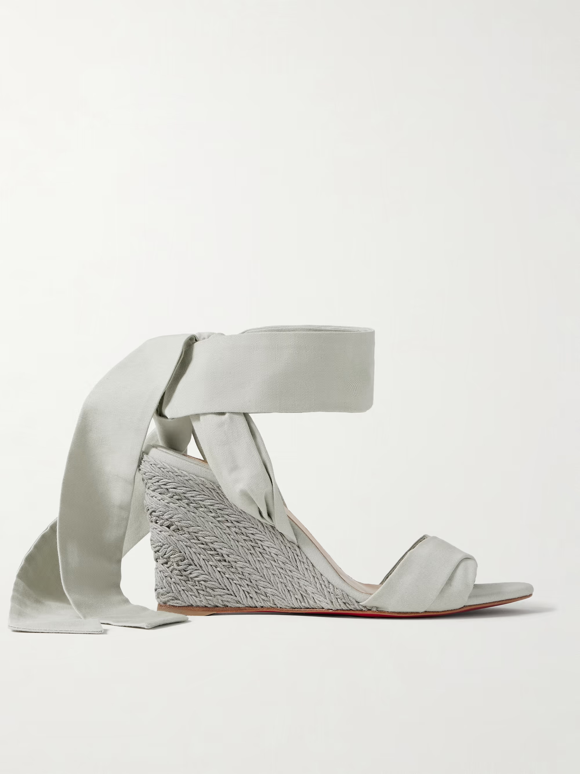 Melides du Désert 85 cotton-canvas espadrille wedge sandals | NET-A-PORTER (US)