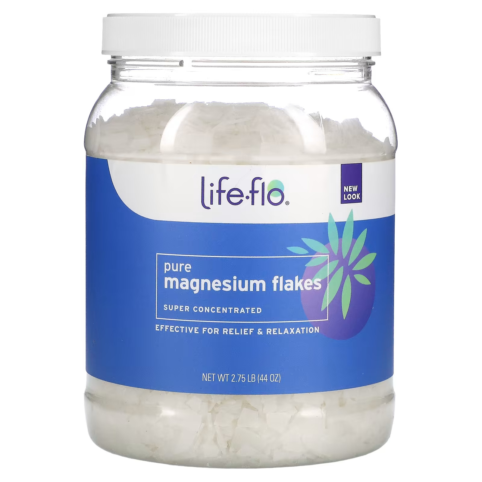 Pure Magnesium Flakes, Super Concentrated, 2.75 lb (44 oz) | iHerb