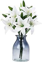 JEDAW Artificial Flowers Tiger Lily Real Touch Fake Flowers for Wedding Home Party Garden Shop Of... | Amazon (US)