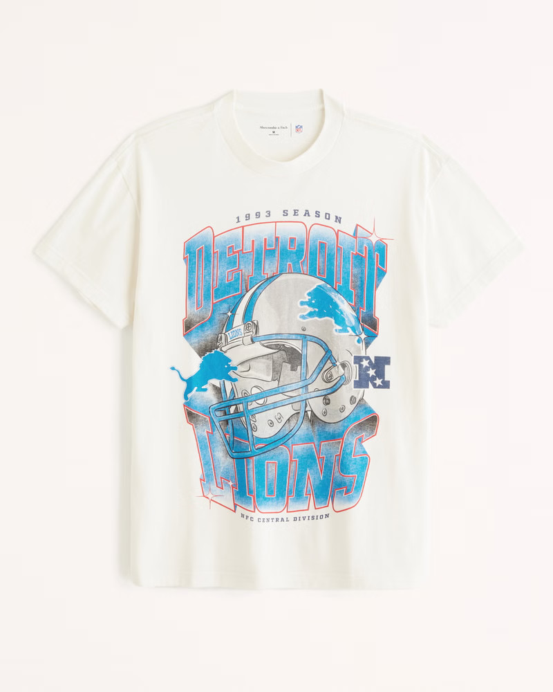 Gender Inclusive Detroit Lions Graphic Tee | Gender Inclusive Gender Inclusive | Abercrombie.com | Abercrombie & Fitch (US)