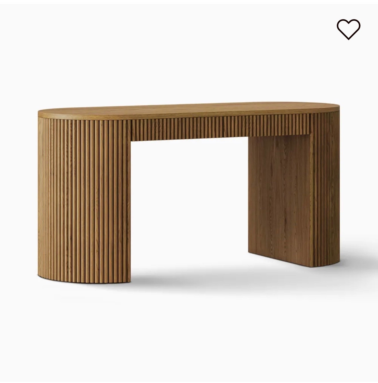 Modern fluted office desk; comes in 3 wood colors 

#LTKHome