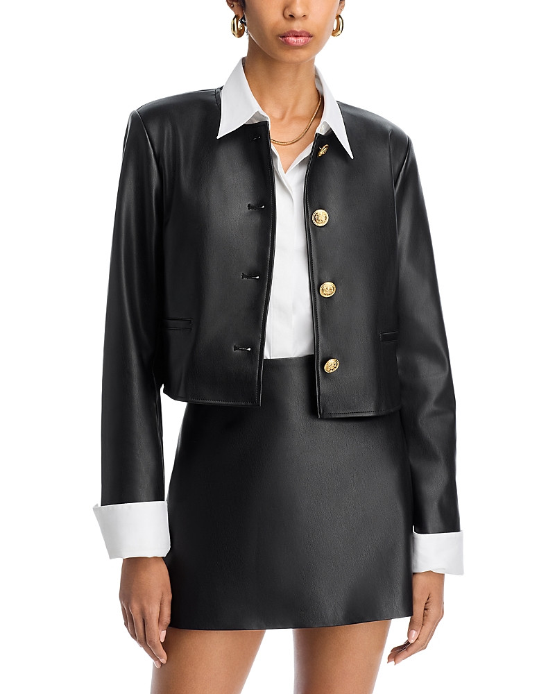 French Connection Dessa Faux Leather Jacket | Bloomingdale's (US)