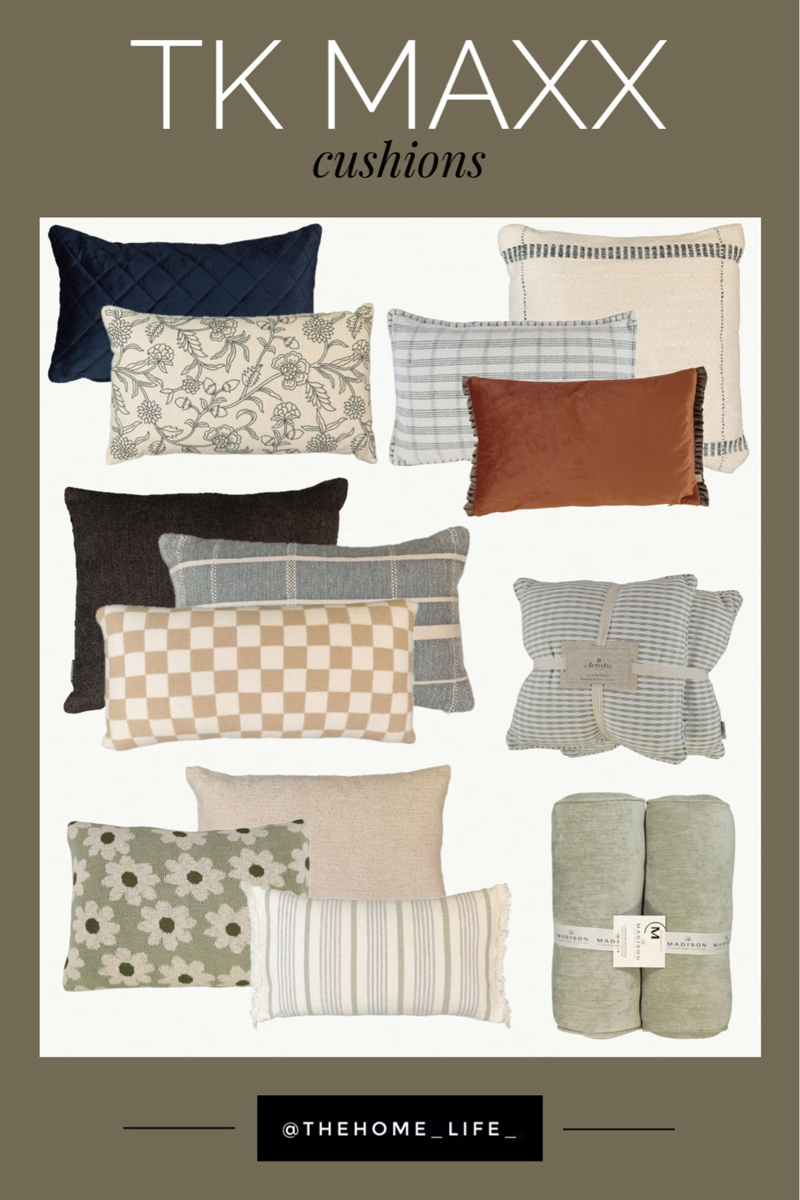 Some lovely cushions online at TK Maxx at the moment. All singular ones under £20 and packs of 2 under £25!

#LTKuk #LTKhome