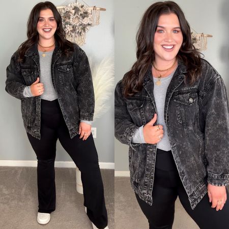 Everyday elevated casual outfit inspo. Pack of 5 stretchy seamless non-thong back bodysuits for $40. Crossover aerie inspired leggings size XXL. Washed black denim jacket size L (fits oversized) #ootd #casualoutfits #everydayoutfits #elevatedcasual #accessories #bodysuits #leggings #winterfashion

#LTKSeasonal #LTKstyletip #LTKplussize