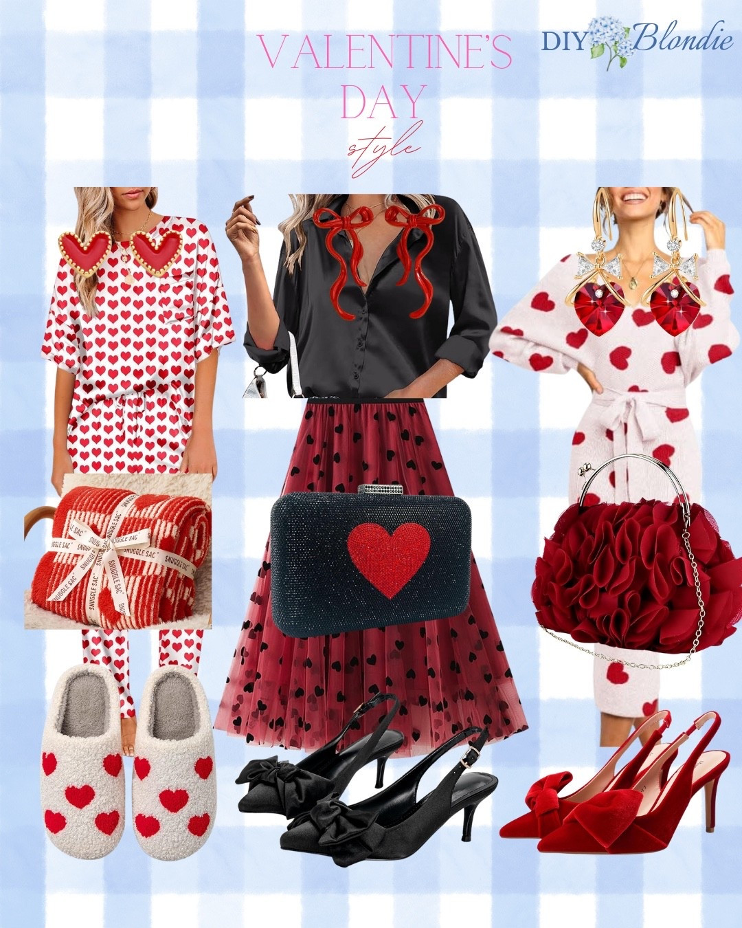 Valentine’s Day style, but make it cozy and cute 💘
From heart-print pajamas and slippers for a night in to the sweetest dresses, bows, and statement heels for date night—these are my favorite festive finds right now. Whether you’re staying cozy at home or heading out for dinner, I’ve got you covered.
Everything is linked here 🤍✨



#LTKValentine