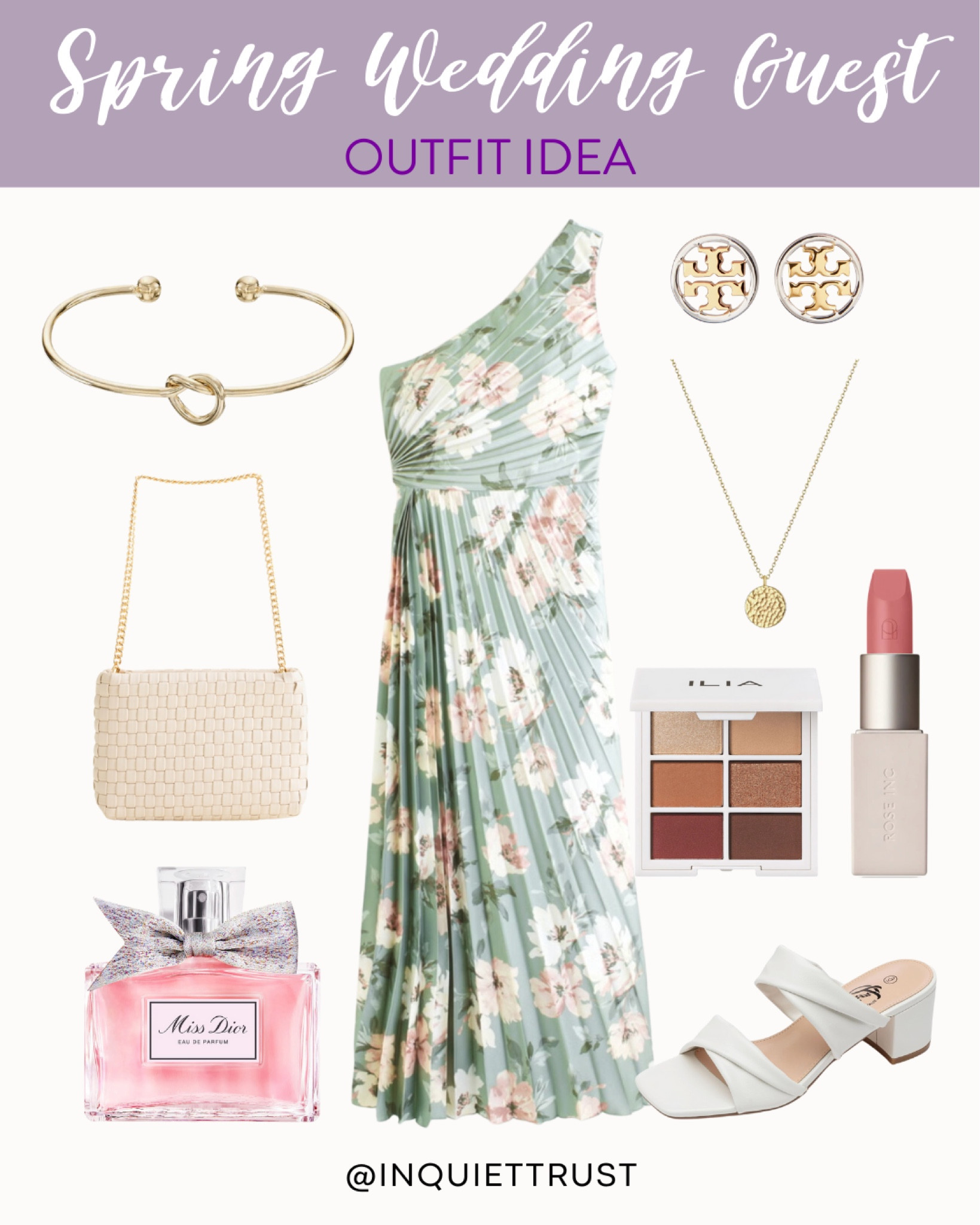 Step up your wedding guest style with this stylish outfit idea that is perfect for Spring!
#capsulewardrobe #transitionalstyle #formalwear #makeupfavorite

#LTKstyletip #LTKbeauty #LTKitbag