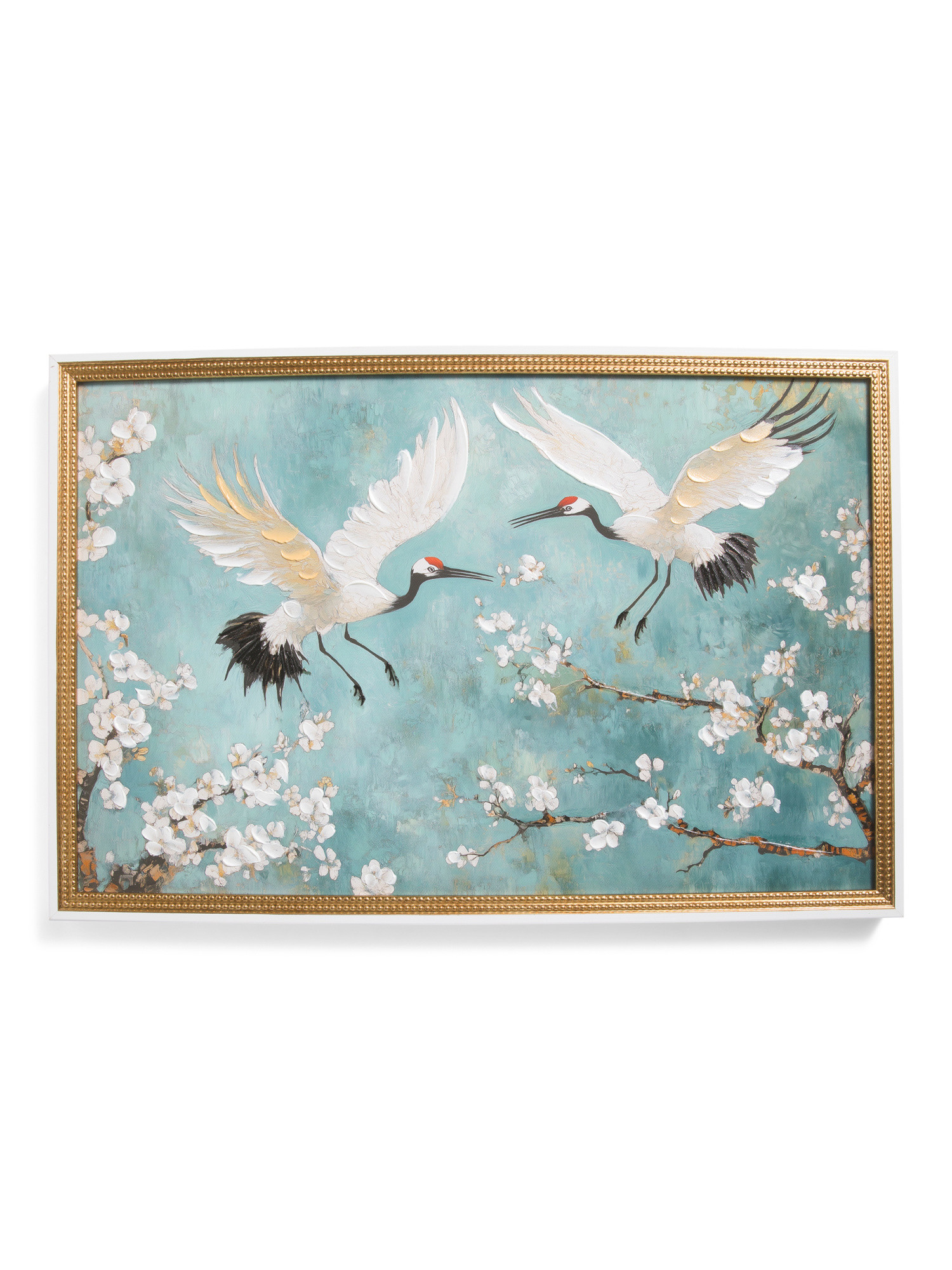 24x16 Gentle Tiger Nap Elegant Birds Wall Art In Vintage Look Frame | Home | Marshalls | Marshalls