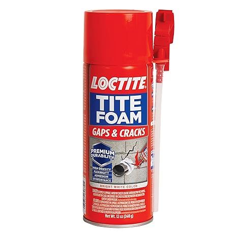 Loctite Tite Foam Gaps & Cracks Spray Foam Sealant, Polyurethane Expanding Foam Insulation - 12 f... | Amazon (US)