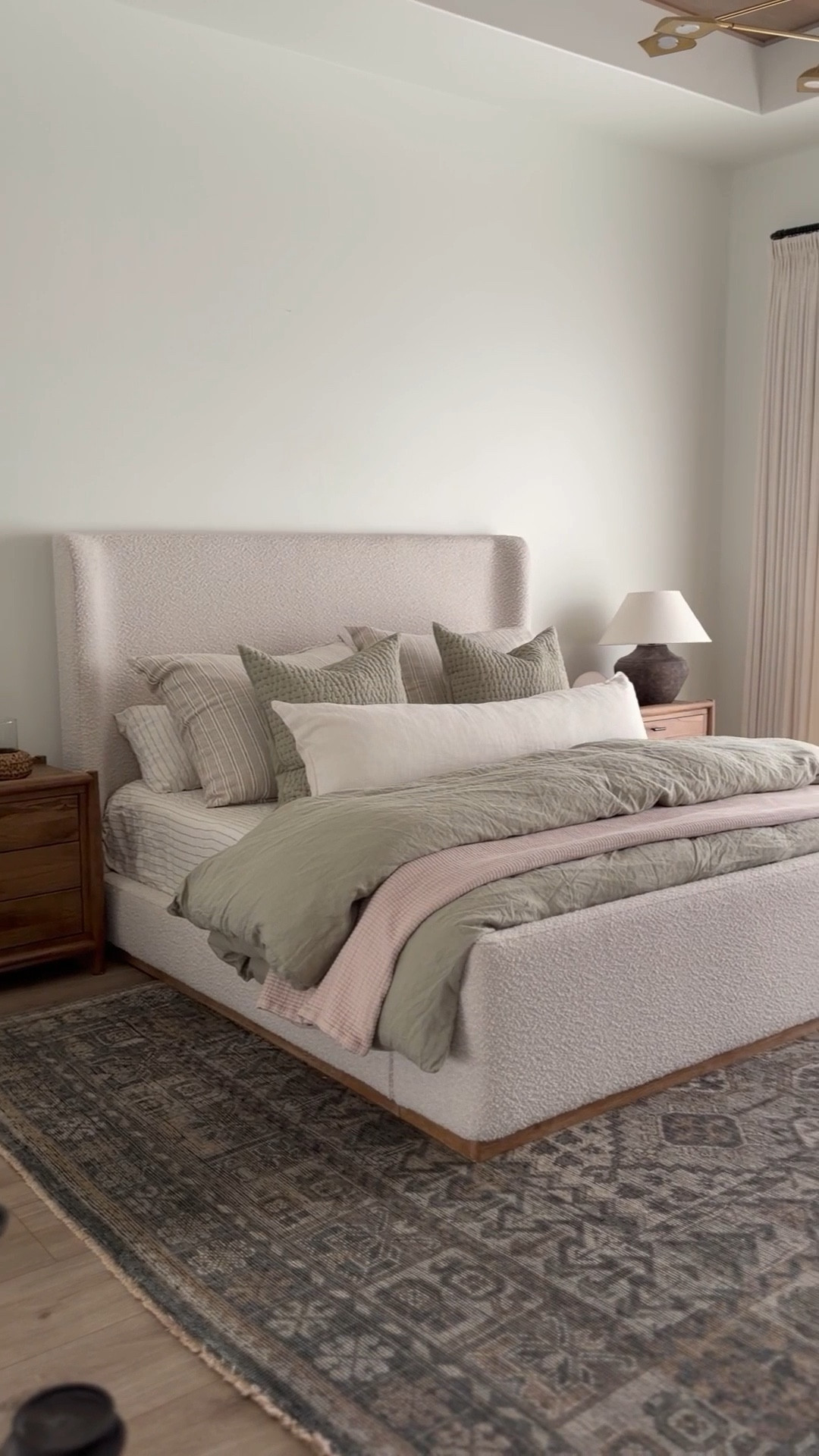 New and fresh bedding for 2026! This is the European Linen Sheet Set in Pencil Stripe, European Linen Duvet in Willowleaf, Organic Ribbed Cotton Coverlet in Sand, and European Linen Cotton Stitch Quilted Euro Sham in Willowleaf, all from @onequince! Loving this color combo for the new year! #quincepartner

#LTKHome
