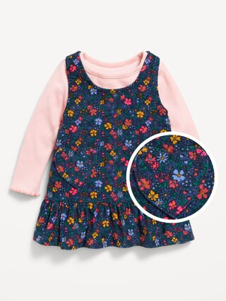 Ribbed Top and Heart Pocket Corduroy Dress Set for Baby | Old Navy (US)